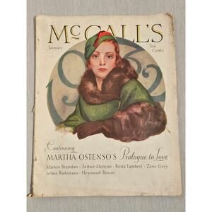 McCall's Magazine - January 1931 Women's Magazine - Large VTG Advertisements
